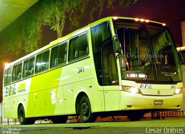 BPA Transportes 341 na cidade de Belo Horizonte, Minas Gerais, Brasil, por César Ônibus. Número da foto: #690717.