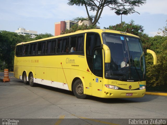 Viação Itapemirim 8073 na cidade de São Paulo, São Paulo, Brasil, por Fabricio do Nascimento Zulato. ID da foto: 691180.