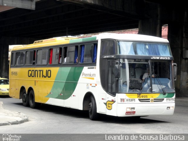 Empresa Gontijo de Transportes 15455 na cidade de Rio de Janeiro, Rio de Janeiro, Brasil, por Leandro de Sousa Barbosa. Número da foto: #649157.