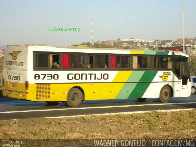 Empresa Gontijo de Transportes 8730 na cidade de Contagem, Minas Gerais, Brasil, por Wagner Gontijo Várzea da Palma-mg. ID da foto: 649311.