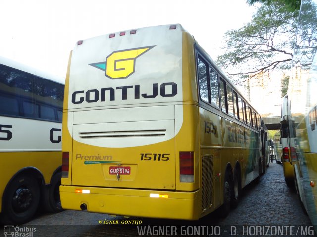 Empresa Gontijo de Transportes 15115 na cidade de Belo Horizonte, Minas Gerais, Brasil, por Wagner Gontijo Várzea da Palma-mg. Número da foto: #649358.