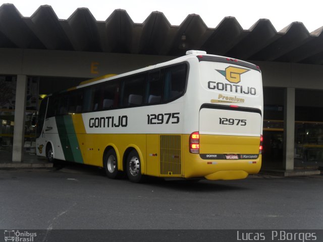 Empresa Gontijo de Transportes 12975 na cidade de Araxá, Minas Gerais, Brasil, por Lucas Borges . Número da foto: #693938.