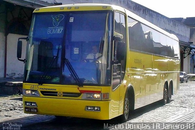 Viação Itapemirim 6815 na cidade de Rio de Janeiro, Rio de Janeiro, Brasil, por Márcio Douglas Ribeiro Venino. ID da foto: 694090.