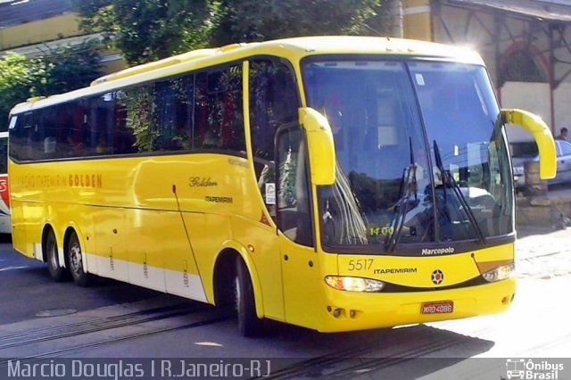 Viação Itapemirim 5517 na cidade de Rio de Janeiro, Rio de Janeiro, Brasil, por Márcio Douglas Ribeiro Venino. ID da foto: 694013.