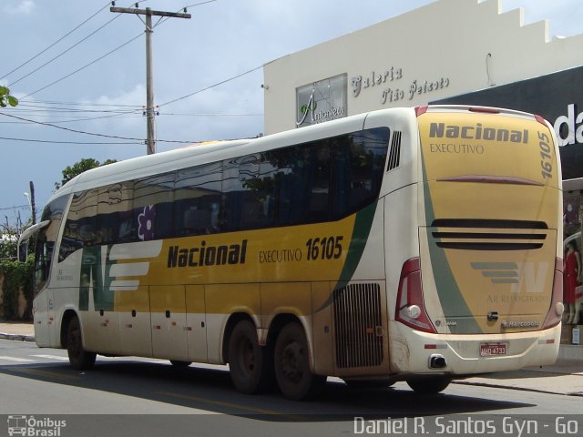 Viação Nacional 16105 na cidade de Goiânia, Goiás, Brasil, por Daniel Rocha dos Santos. ID da foto: 693426.