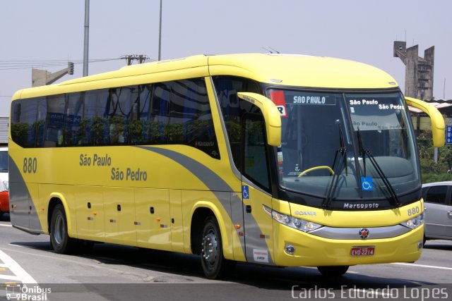 Viação São Paulo São Pedro 880 na cidade de São Paulo, São Paulo, Brasil, por Carlos Eduardo Lopes. Número da foto: #694208.