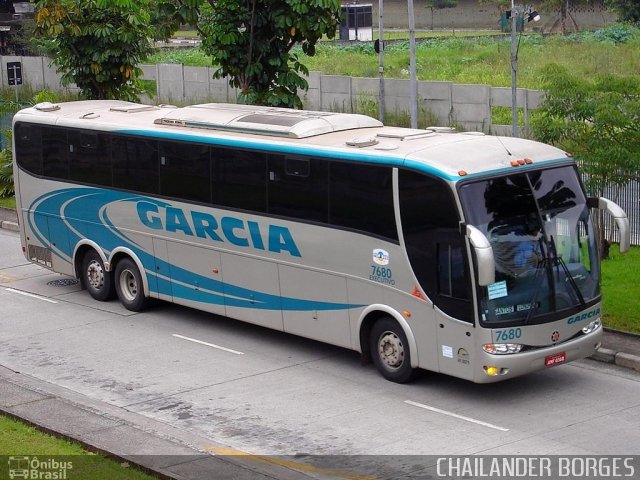 Viação Garcia 7680 na cidade de São Paulo, São Paulo, Brasil, por C.   Borges. Número da foto: #650071.
