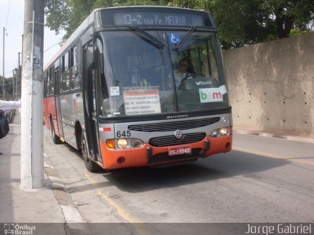 Viação Osasco 645 na cidade de Osasco, São Paulo, Brasil, por Jorge  Gabriel. Número da foto: #650684.