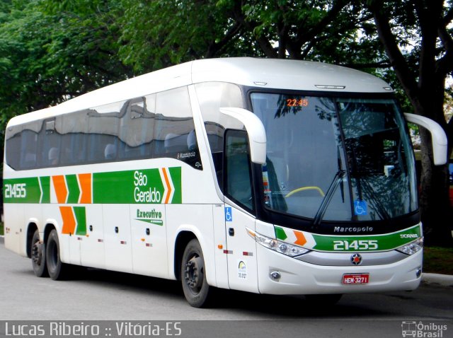 Cia. São Geraldo de Viação 21455 na cidade de Vitória, Espírito Santo, Brasil, por Lucas  Ribeiro. Número da foto: #651004.