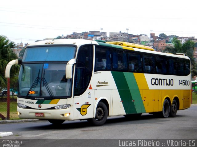 Empresa Gontijo de Transportes 14500 na cidade de Vitória, Espírito Santo, Brasil, por Lucas  Ribeiro. Número da foto: #651006.