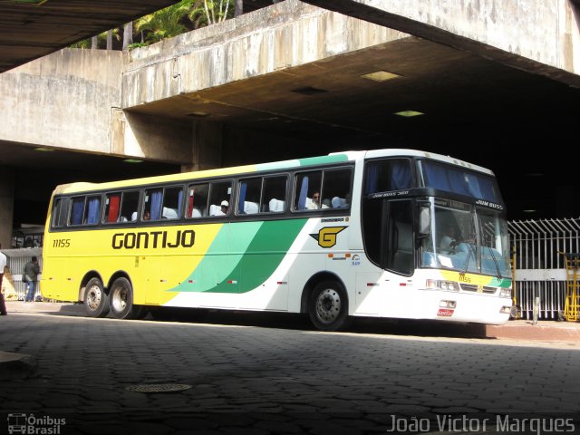 Empresa Gontijo de Transportes 11155 na cidade de Belo Horizonte, Minas Gerais, Brasil, por João Victor Marques. Número da foto: #653229.