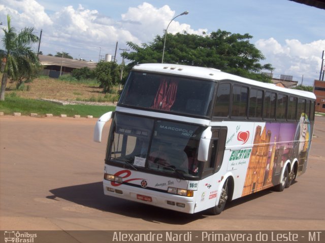 Eucatur - Empresa União Cascavel de Transportes e Turismo 1612 na cidade de Rondonópolis, Mato Grosso, Brasil, por Alexandre Rodrigo. ID da foto: 653714.