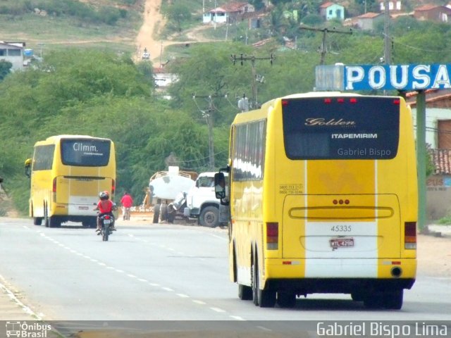 Viação Itapemirim 45335 na cidade de Jequié, Bahia, Brasil, por Gabriel Bispo. Número da foto: #653986.