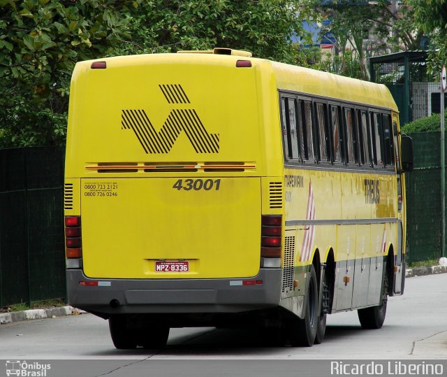 Viação Itapemirim 43001 na cidade de São Paulo, São Paulo, Brasil, por Ricardo Liberino. Número da foto: #655394.