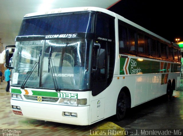 Cia. São Geraldo de Viação 11135 na cidade de João Monlevade, Minas Gerais, Brasil, por Lucas  Ribeiro. ID da foto: 656022.