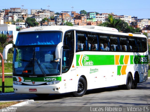 Cia. São Geraldo de Viação 14615 na cidade de Vitória, Espírito Santo, Brasil, por Lucas  Ribeiro. ID da foto: 656031.