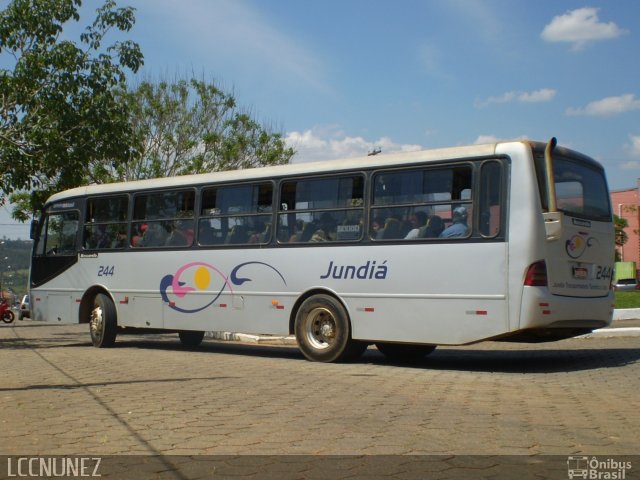 Jundiá Transportadora Turistica 244 na cidade de São Miguel Arcanjo, São Paulo, Brasil, por Luis Nunez. Número da foto: #658403.