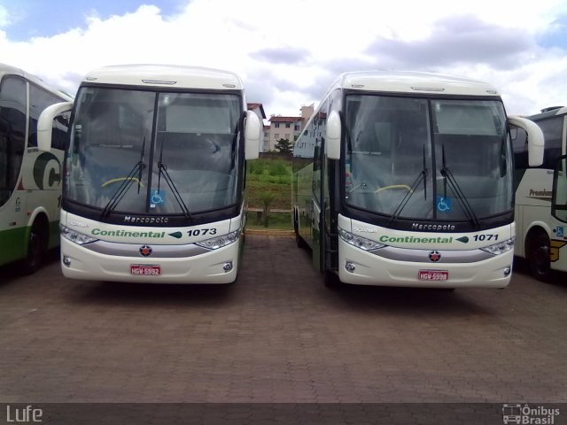 Viação Continental de Transportes 1071 na cidade de Patos de Minas, Minas Gerais, Brasil, por Luis Fernando Alves. ID da foto: 658604.