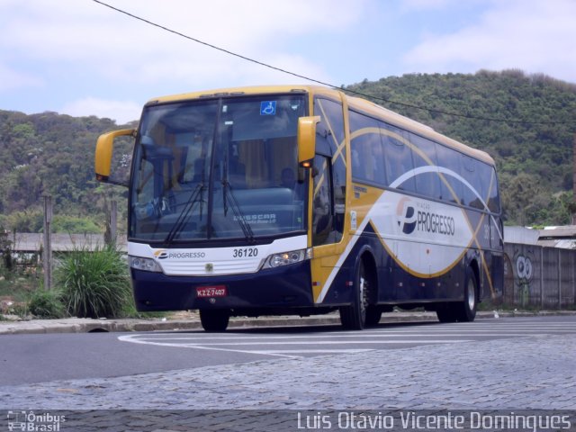 Viação Progresso 36120 na cidade de Juiz de Fora, Minas Gerais, Brasil, por Luis Otávio Vicente Domingues. ID da foto: 657903.