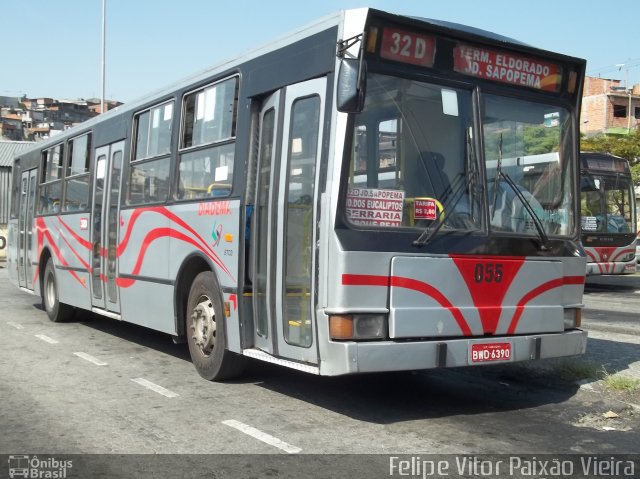 ETCD - Empresa de Transporte Coletivo de Diadema 055 na cidade de Diadema, São Paulo, Brasil, por Felipe Vitor Paixão Vieira. Número da foto: #658731.