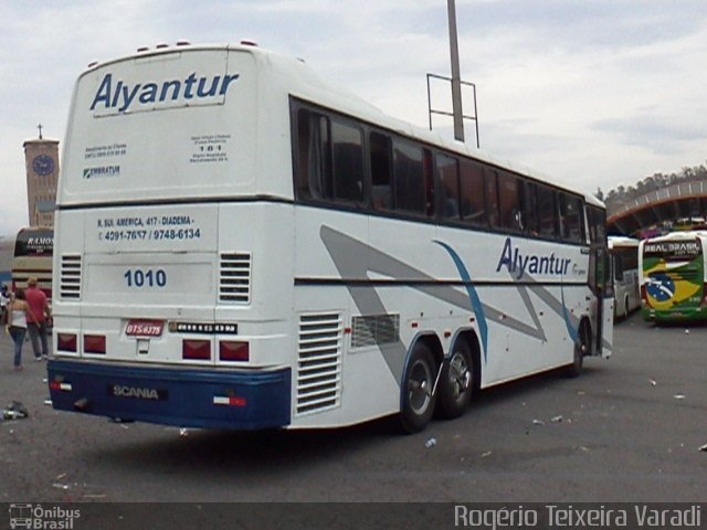 Alyantur Transporte e Turismo 1010 na cidade de Aparecida, São Paulo, Brasil, por Rogério Teixeira Varadi. Número da foto: #658953.