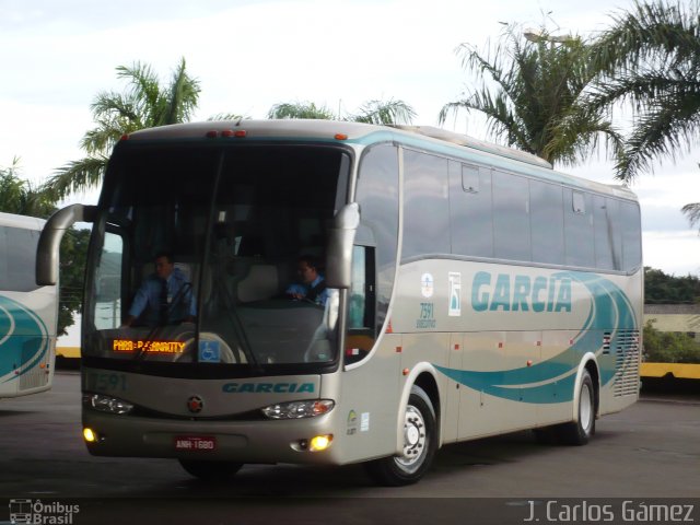 Viação Garcia 7591 na cidade de , por J. Carlos Gámez. Número da foto: #659398.