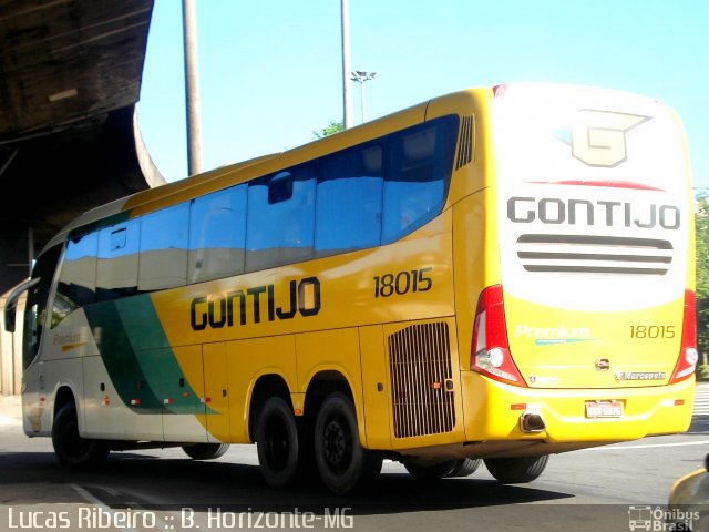 Empresa Gontijo de Transportes 18015 na cidade de Belo Horizonte, Minas Gerais, Brasil, por Lucas  Ribeiro. Número da foto: #659465.