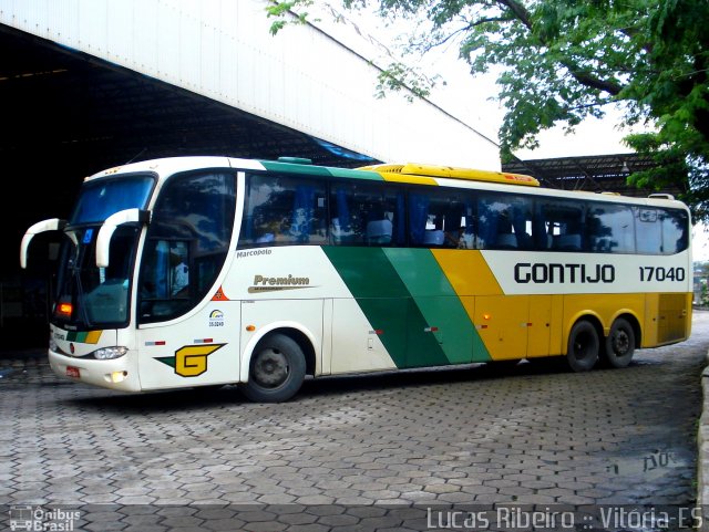 Empresa Gontijo de Transportes 17040 na cidade de Vitória, Espírito Santo, Brasil, por Lucas  Ribeiro. Número da foto: #659895.