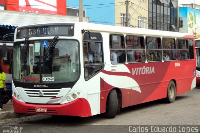Viação Vitória 8025 na cidade de Vitória da Conquista, Bahia, Brasil, por Carlos Eduardo Lopes. Número da foto: #694755.