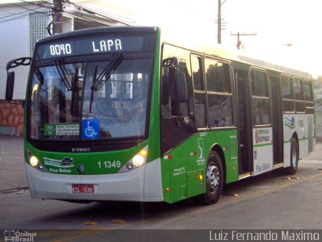 Viação Santa Brígida 1 1349 na cidade de São Paulo, São Paulo, Brasil, por Luiz Fernando Maximo. ID da foto: 694727.