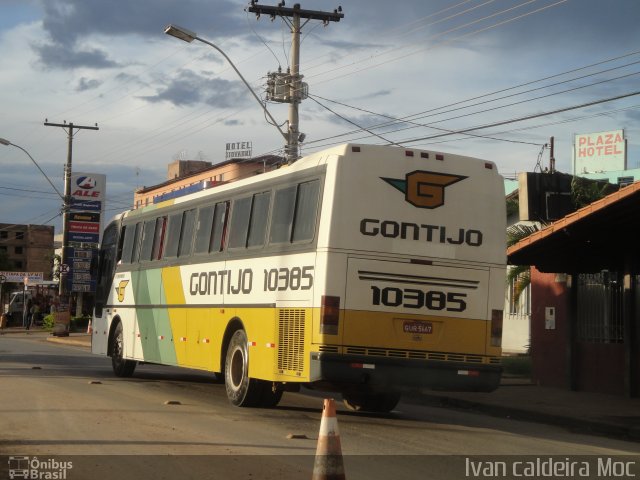 Empresa Gontijo de Transportes 10385 na cidade de Montes Claros, Minas Gerais, Brasil, por Ivan Caldeira Moc. ID da foto: 694937.