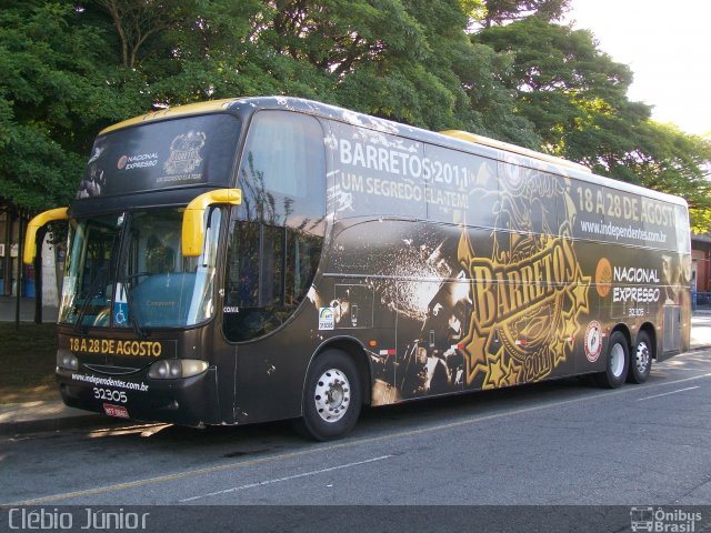 Nacional Expresso 32305 na cidade de Curitiba, Paraná, Brasil, por Clébio Júnior. ID da foto: 712617.