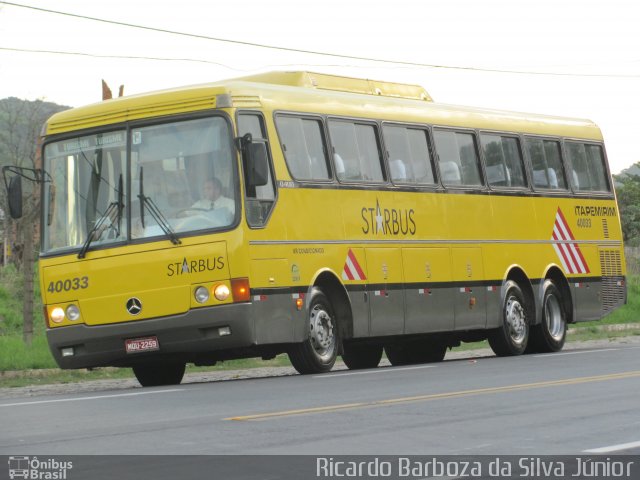 Viação Itapemirim 40033 na cidade de Paraíba do Sul, Rio de Janeiro, Brasil, por Ricardo Barboza da Silva Júnior. Número da foto: #711908.