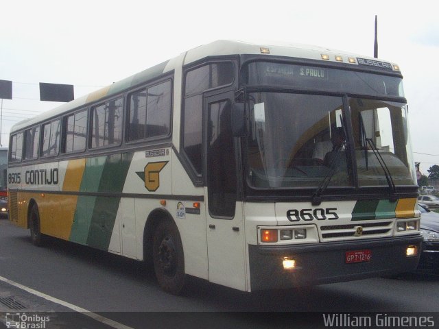 Empresa Gontijo de Transportes 8605 na cidade de São Paulo, São Paulo, Brasil, por William Gimenes. ID da foto: 712829.