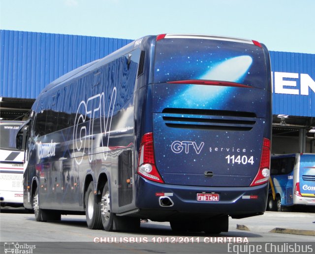 Viação Cometa 11404 na cidade de Curitiba, Paraná, Brasil, por Paulo Roberto Chulis. Número da foto: #712950.