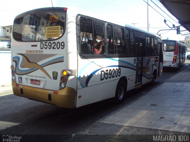 Viação Andorinha Rio D59209 na cidade de Rio de Janeiro, Rio de Janeiro, Brasil, por Francisco  Kelsch. Número da foto: #713346.
