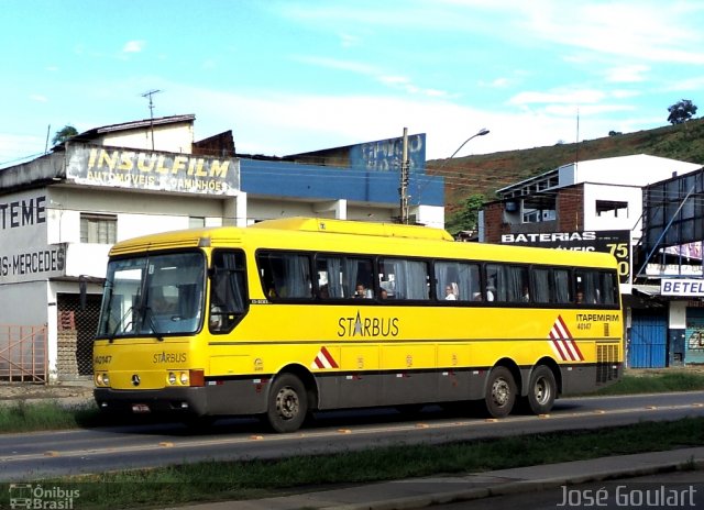 Viação Itapemirim 40147 na cidade de Muriaé, Minas Gerais, Brasil, por José Goulart. Número da foto: #713646.