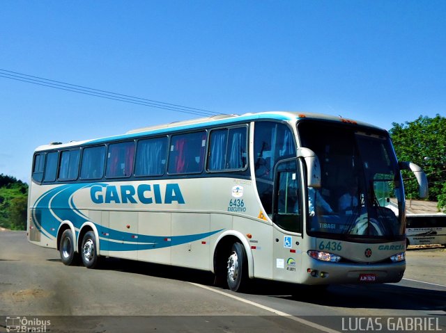 Viação Garcia 6436 na cidade de Imbaú, Paraná, Brasil, por Lucas Gabriel. Número da foto: #713801.