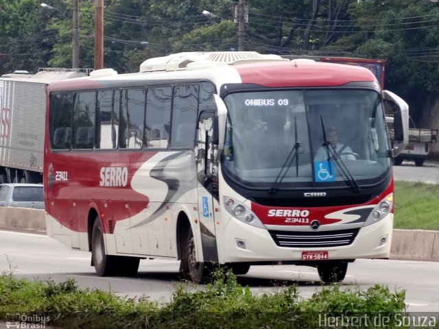 Viação Serro 23411 na cidade de Belo Horizonte, Minas Gerais, Brasil, por Herbert de Souza. Número da foto: #714388.
