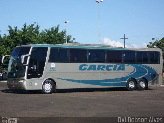 Viação Garcia 6938 na cidade de Paranavaí, Paraná, Brasil, por Robson Alves. Número da foto: #713634.