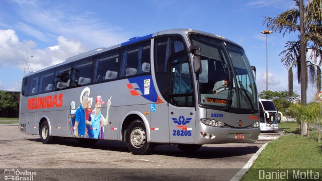 Reunidas Transportes Coletivos 28205 na cidade de Florianópolis, Santa Catarina, Brasil, por Daniel Motta. Número da foto: #715120.