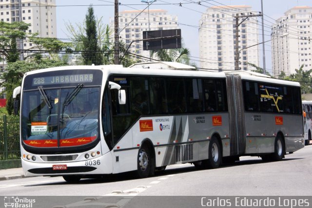 Metra - Sistema Metropolitano de Transporte 8036 na cidade de São Bernardo do Campo, São Paulo, Brasil, por Carlos Eduardo Lopes. ID da foto: 717014.