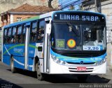Viação Ponte Coberta RJ 190.032 na cidade de Nova Iguaçu, Rio de Janeiro, Brasil, por Adriano Minervino. Número da foto: #718800.