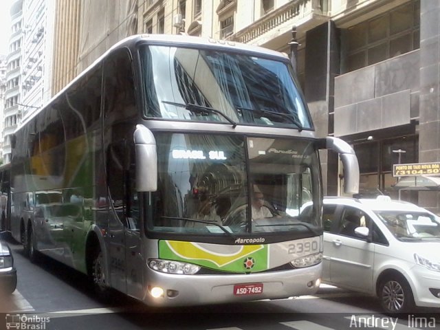 Brasil Sul Linhas Rodoviárias 2390 na cidade de São Paulo, São Paulo, Brasil, por Andrey  Lima. Número da foto: #719681.