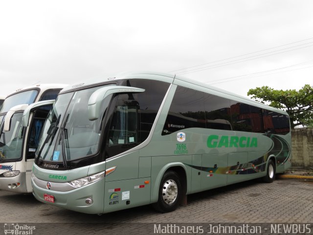 Viação Garcia 7696 na cidade de Santos, São Paulo, Brasil, por Matthaeus Johnnattan Avelino. Número da foto: #722945.