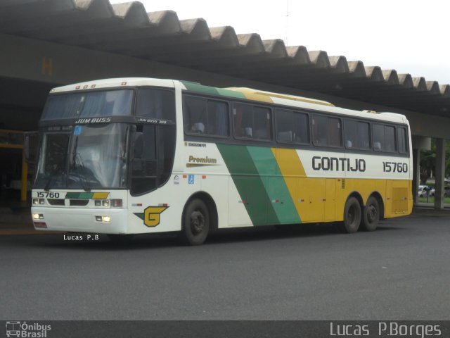 Empresa Gontijo de Transportes 15760 na cidade de Araxá, Minas Gerais, Brasil, por Lucas Borges . Número da foto: #722249.