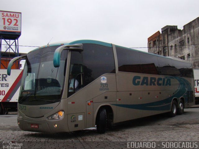 Viação Garcia 7572 na cidade de São Paulo, São Paulo, Brasil, por EDUARDO - SOROCABUS. Número da foto: #721515.