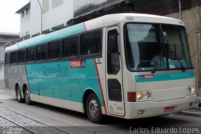 Empresa de Ônibus Nossa Senhora da Penha 33303 na cidade de Rio de Janeiro, Rio de Janeiro, Brasil, por Carlos Eduardo Lopes. ID da foto: 721190.