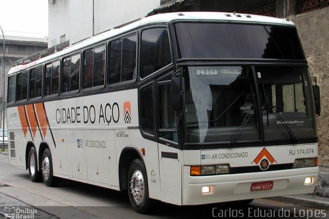 Viação Cidade do Aço RJ 174.074 na cidade de Rio de Janeiro, Rio de Janeiro, Brasil, por Carlos Eduardo Lopes. Número da foto: #723037.