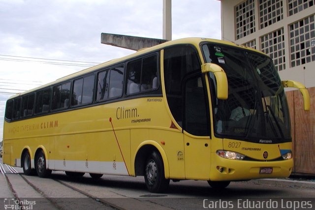 Viação Itapemirim 8027 na cidade de Rio de Janeiro, Rio de Janeiro, Brasil, por Carlos Eduardo Lopes. ID da foto: 723038.